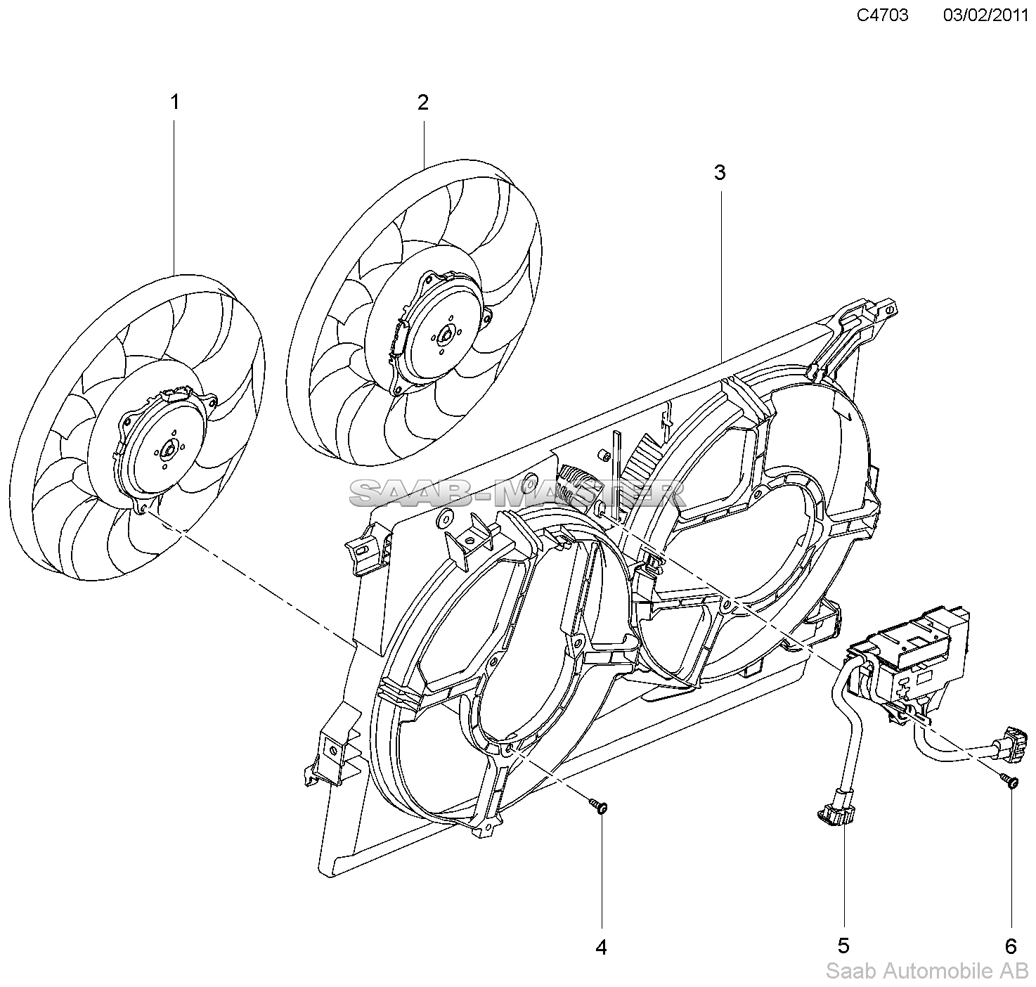 Мотор вентилятора - Двойной вентилятор
