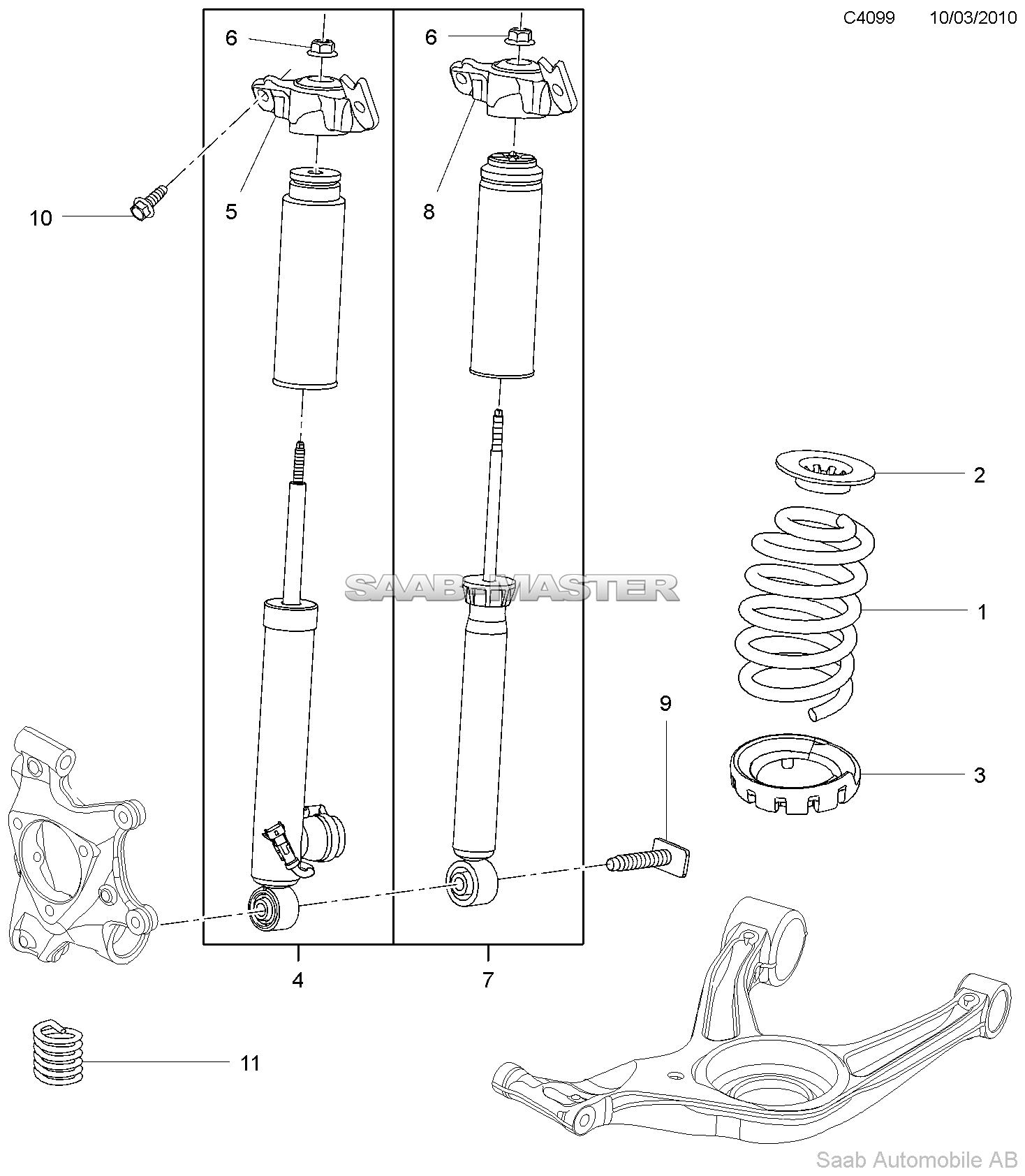 Пружины и амортизатор - Задняя подвеска на Н-образных рычагах
