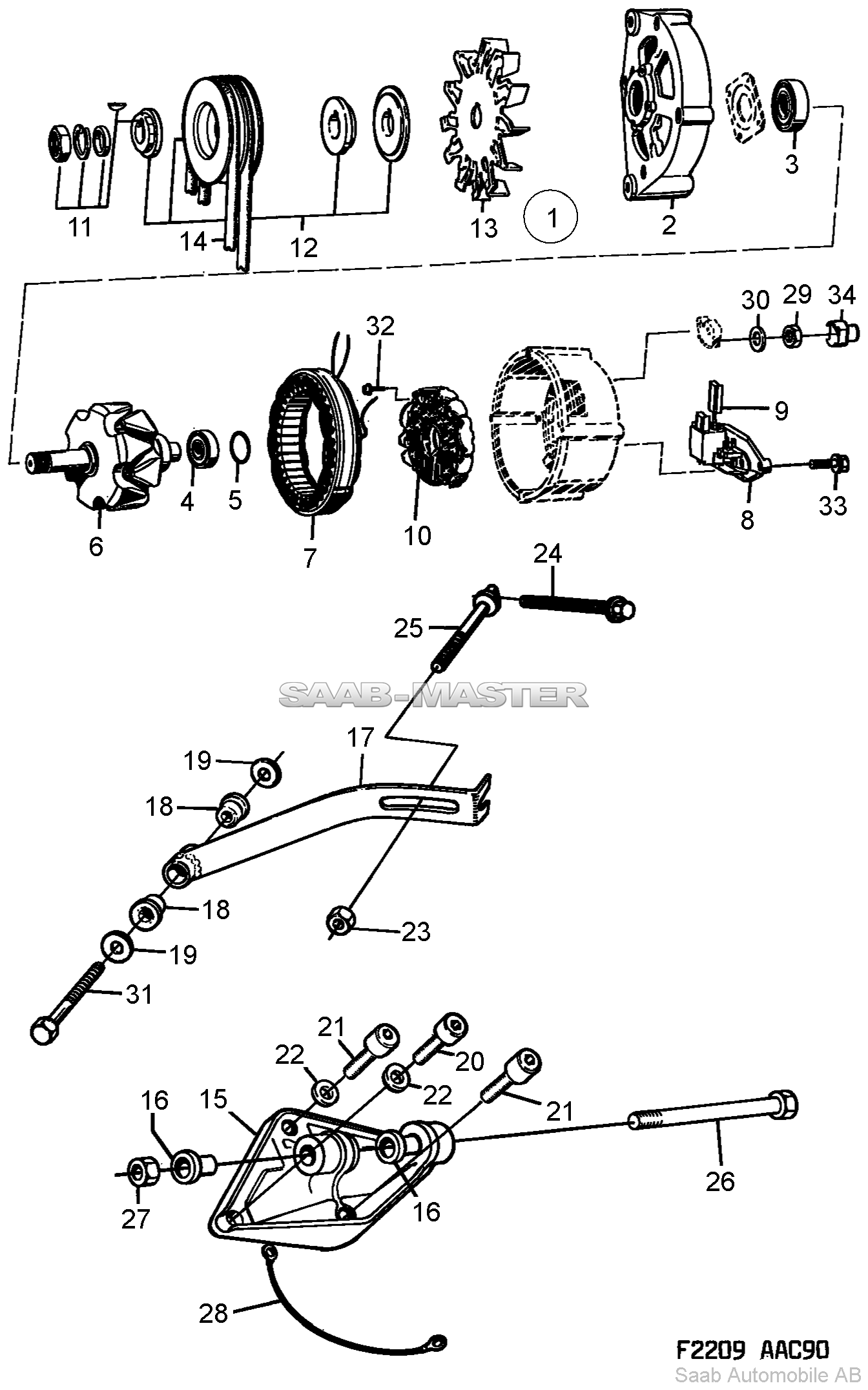 Bosch 70A   Касается также Кабриолет 1994